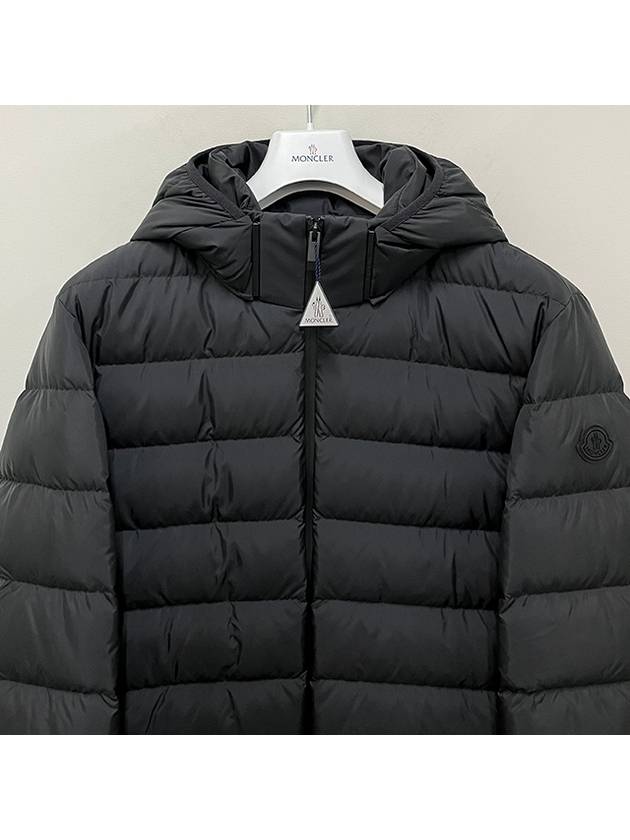 Men s Logo Patch JELUZ Down Padded Jacket Black 1A00050 5973I 999 - MONCLER - BALAAN 3