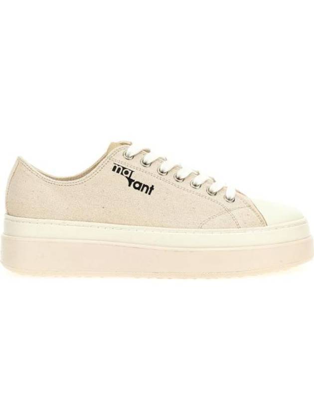 Austin Logo Print Platform Low Top Sneakers Ecru - ISABEL MARANT - BALAAN 1