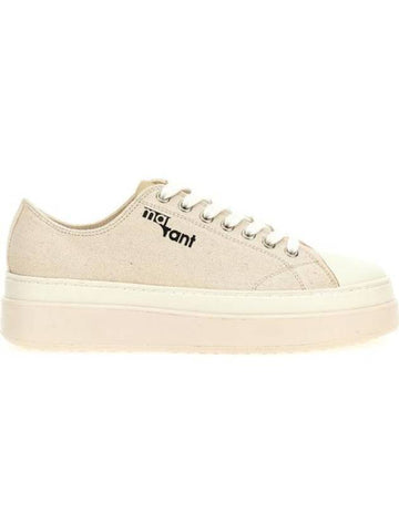 Austin Logo Print Platform Low Top Sneakers Ecru - ISABEL MARANT - BALAAN 1