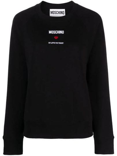 Hooded Sweatshirt J171005281555 Black - MOSCHINO - BALAAN 2