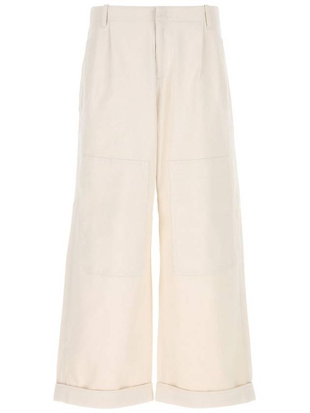 Palazzo Patch Straight Pants Ivory - ETRO - BALAAN 2