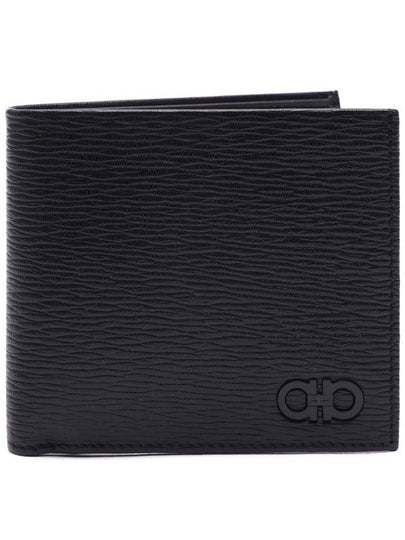 Gancini Half Wallet Black - SALVATORE FERRAGAMO - BALAAN 2