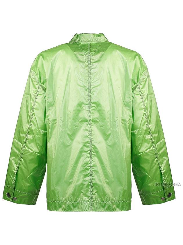 Glossy Nylon Jacket Green - BOTTEGA VENETA - BALAAN 4