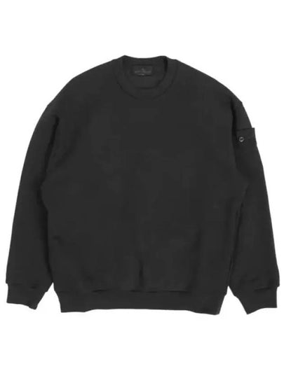 Waffen Patch Ghost Piece Cotton Sweatshirt Black - STONE ISLAND - BALAAN 2