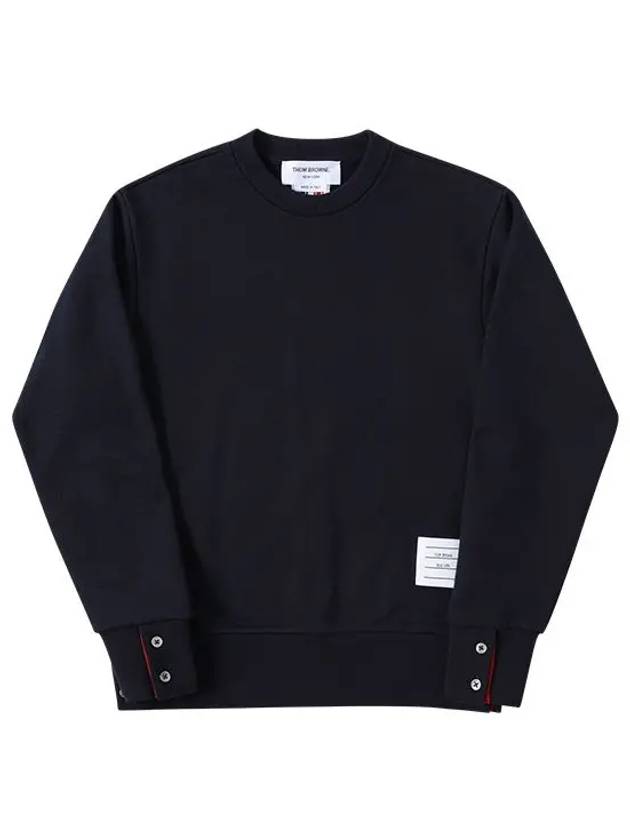 Center Back RWB Stripe Classic Loopback Crewneck Sweatshirt Navy - THOM BROWNE - BALAAN 3