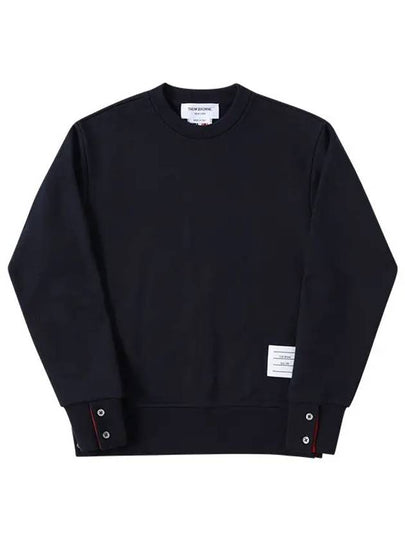 Center Back RWB Stripe Classic Loopback Crewneck Sweatshirt Navy - THOM BROWNE - BALAAN 2