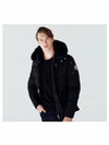 Threequarter Down Jacket Black Fox Fur Black - MOOSE KNUCKLES - BALAAN 4