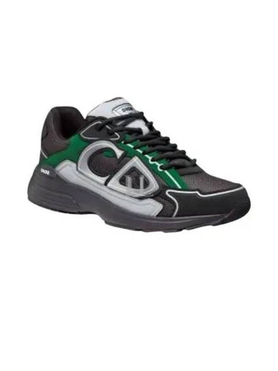 B30 Mesh Technical Fabric Low Top Sneakers Green Black - DIOR - BALAAN 2