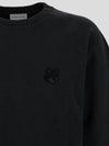 Bold Fox Head Patch Oversized Sweatshirt Black - MAISON KITSUNE - BALAAN 4