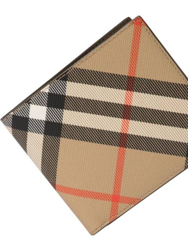 Check Half Wallet Beige - BURBERRY - BALAAN 5