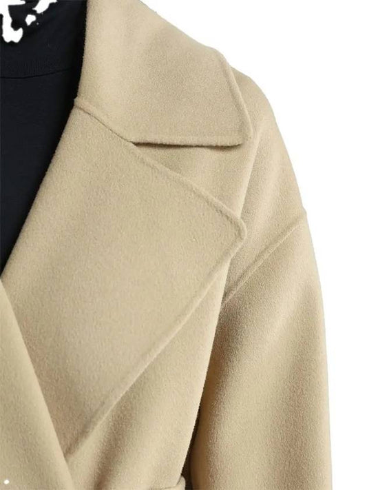 Polka wool coat beige 12011021600 016 - MAX MARA - BALAAN 2