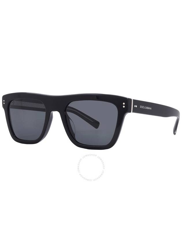 Dolce and Gabbana Dark Grey Square Men's Sunglasses DG4420F 501/87 52 - DOLCE&GABBANA - BALAAN 2