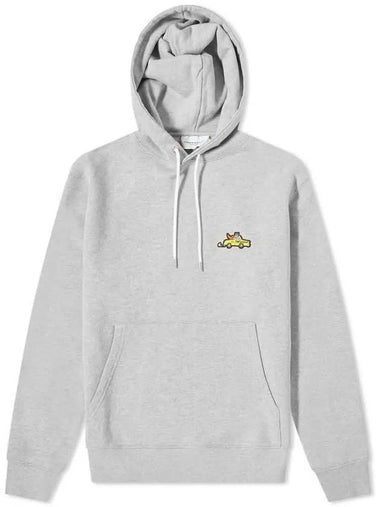 Taxi Oly Patch Classic Cotton Hoodie Grey Melange - MAISON KITSUNE - BALAAN 1