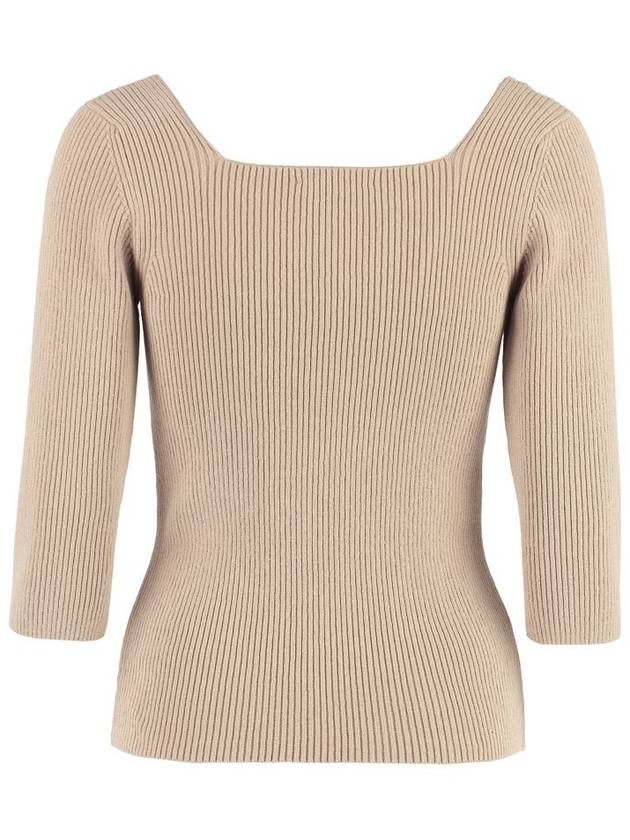 Fendi Ribbed Knit Top - FENDI - BALAAN 2