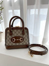 Horsebit 1955 Mini Top Handle Tote Bag Brown - GUCCI - BALAAN 3