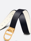 30 Montaigne Reversible Belt Black Latte Smooth Calf - DIOR - BALAAN 4