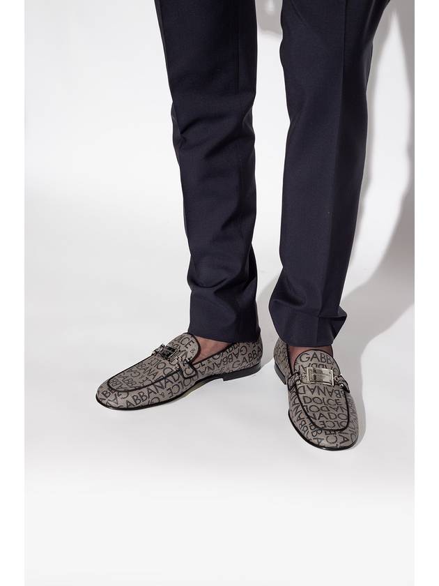 logo print loafers gray - DOLCE&GABBANA - BALAAN 3