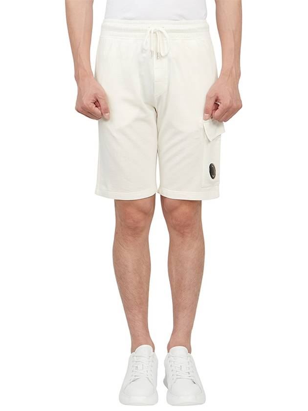 Lens Banding Cargo Shorts White - CP COMPANY - BALAAN 2