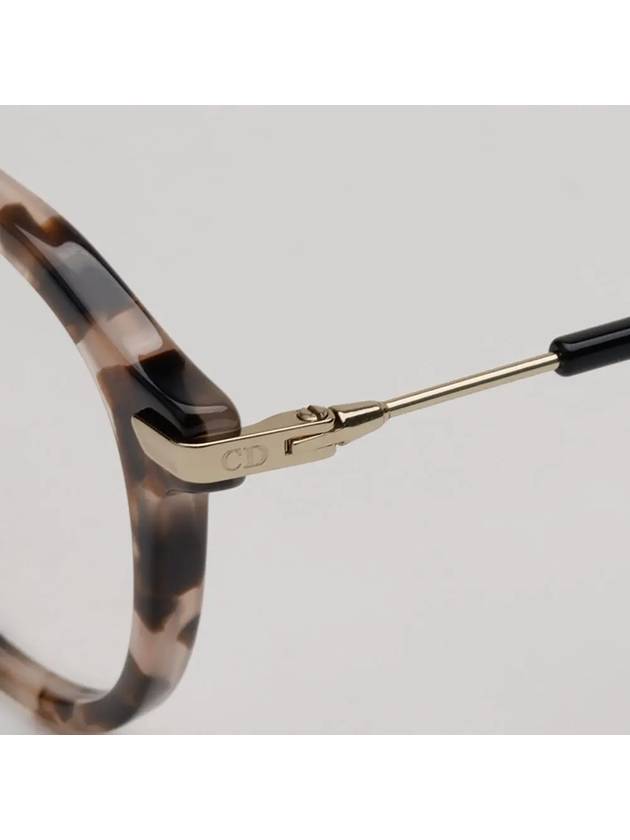 Glasses frame ESSENCE17 HT8 leopard fur rim round - DIOR - BALAAN 5