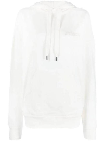 Isabel Marant Scott Logo Hoodie Top White - ISABEL MARANT - BALAAN 1