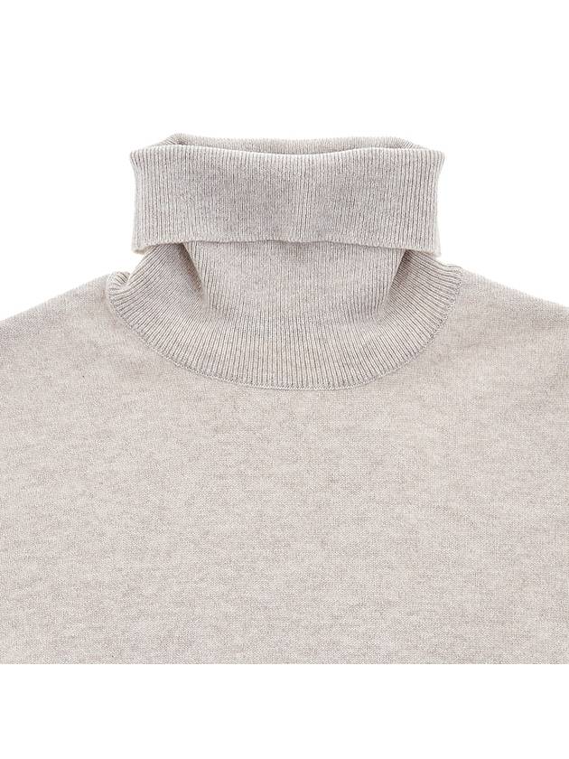 Women's Cashmere Turtleneck Beige - BRUNELLO CUCINELLI - BALAAN 4