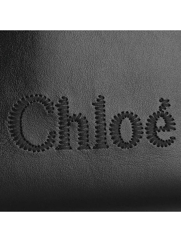 Sense Micro Calfskin Tote Bag Black - CHLOE - BALAAN 8