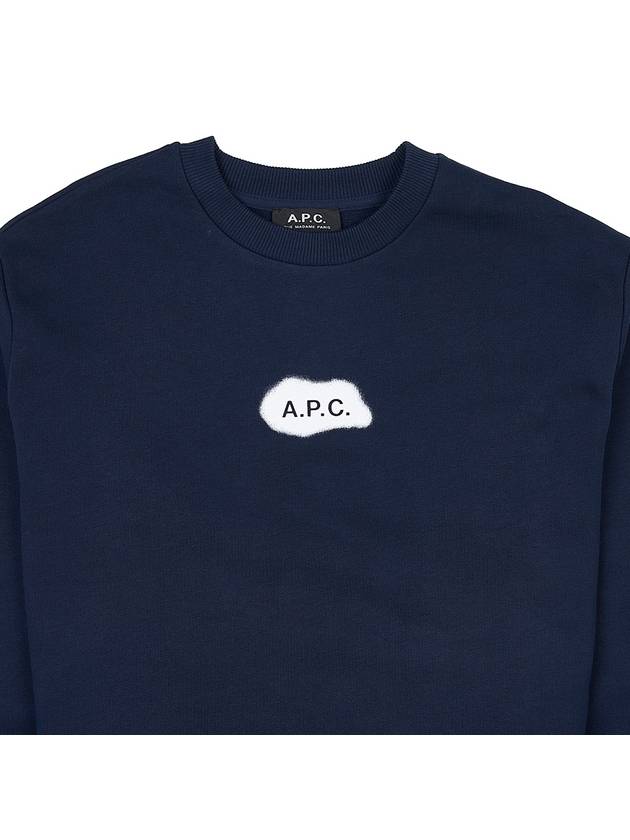 Women's Civile Logo Sweatshirt Dark Navy - A.P.C. - BALAAN 4