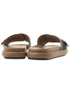 FF Baguette Slide Slippers Brown - FENDI - BALAAN 5