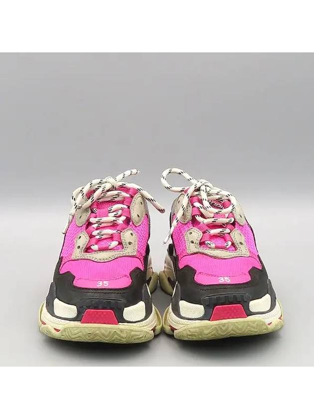 524039 Pink Black Two Tone Color Triple S Women Sneakers 35 - BALENCIAGA - BALAAN 2