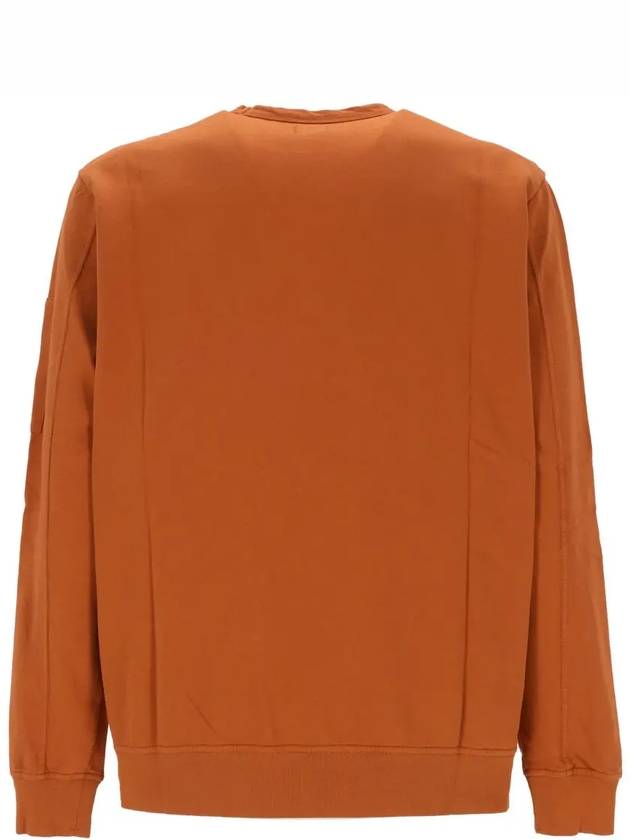 Light Fleece Crew Neck Sweatshirt Bombay Brown - CP COMPANY - BALAAN 4