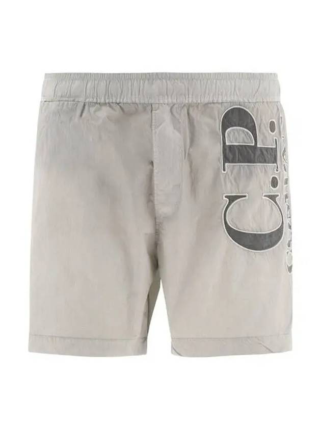 Big Logo Swim Shorts Grey - CP COMPANY - BALAAN 2