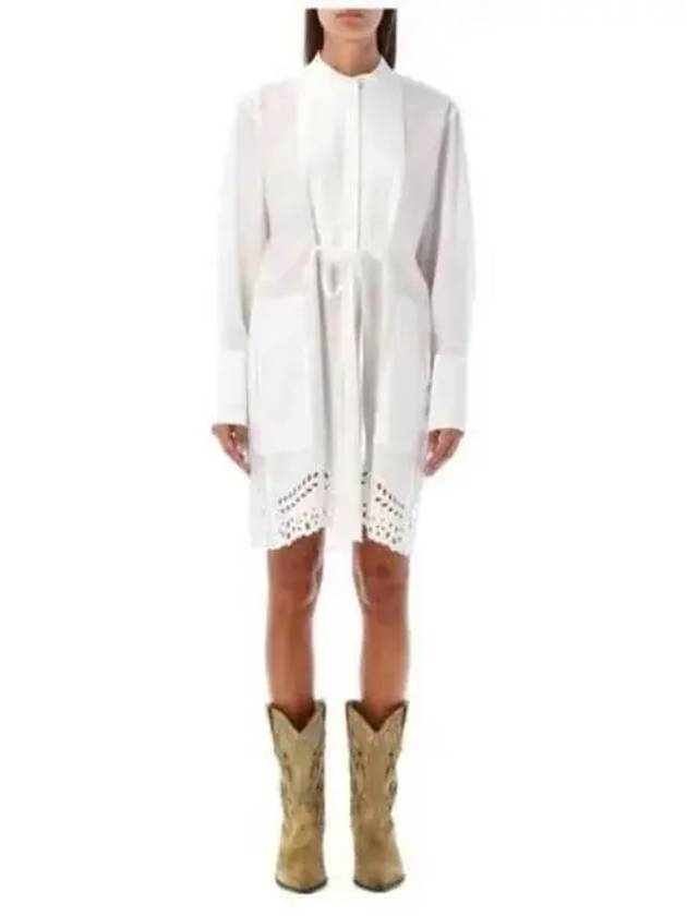 Rehana Cotton Short Dress White - ISABEL MARANT - BALAAN 2