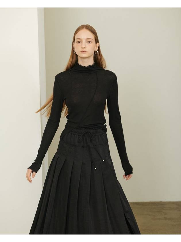 NEW MODERN PLEATED SKIRT BLACK - UNMUTE - BALAAN 7