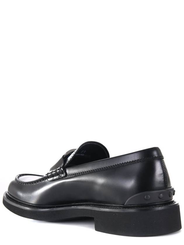 T Timeless Leather Loafers Black - TOD'S - BALAAN 5