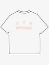 line logo tshirt white orange - IAB STUDIO - BALAAN 1