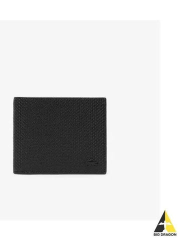 Men s Chantaco Half Wallet Black - LACOSTE - BALAAN 1