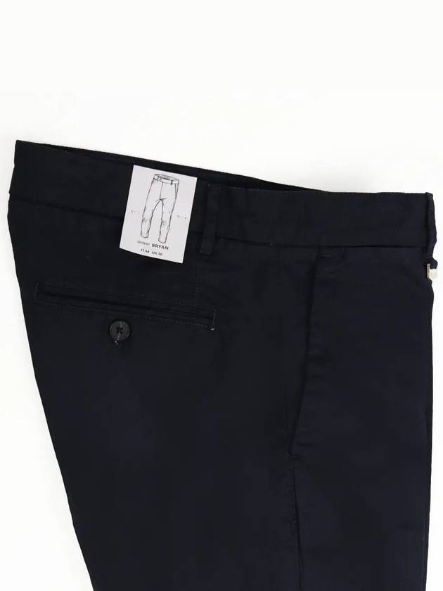 Slim fit navy spandex cotton pants PT169 - IKALOOOK - BALAAN 6