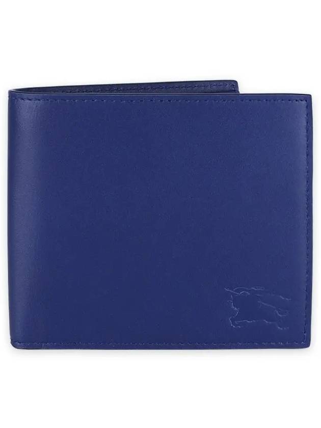 EKD Leather Bifold Half Wallet Blue - BURBERRY - BALAAN 3