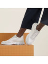 Bouncing Sneakers Mesh Suede Goatskin Blanc - HERMES - BALAAN 6