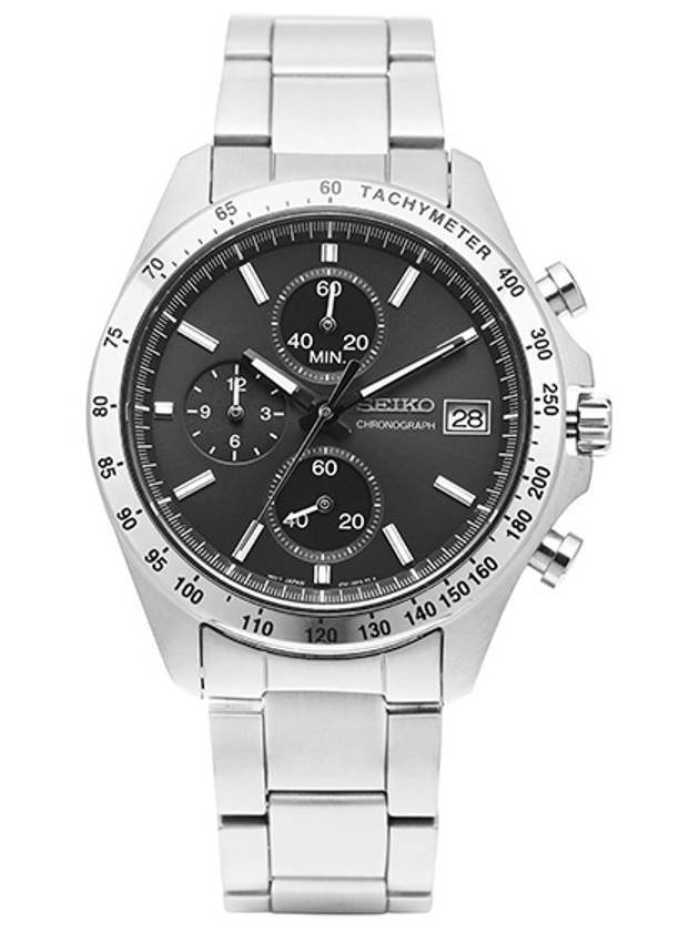 Spirit Chronograph Tachymeter Watch Black - SEIKO - BALAAN 1