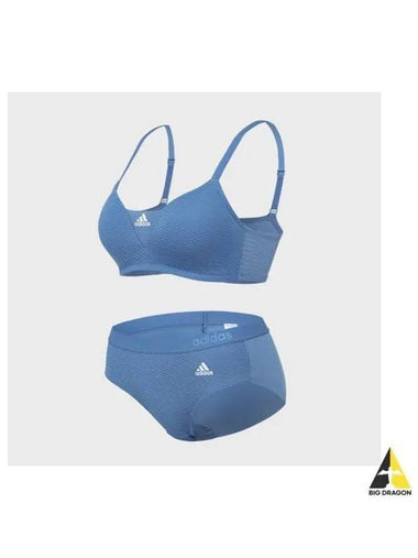 adidas UNDERWEAR Mesh Cool Fit Support Bra Panties BU - ADIDAS - BALAAN 1