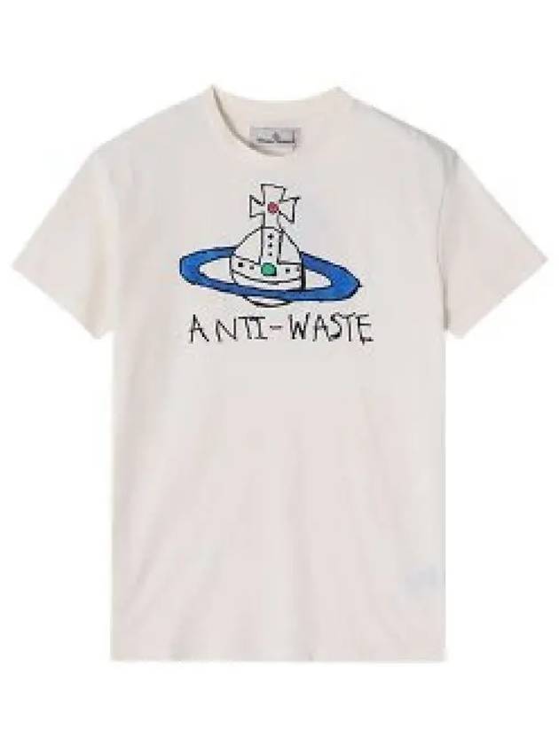 Anti Waste Short Sleeve T-Shirt Ivory - VIVIENNE WESTWOOD - BALAAN 2