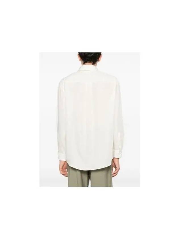 Double Pocket Long Sleeve Shirt White - LEMAIRE - BALAAN 3