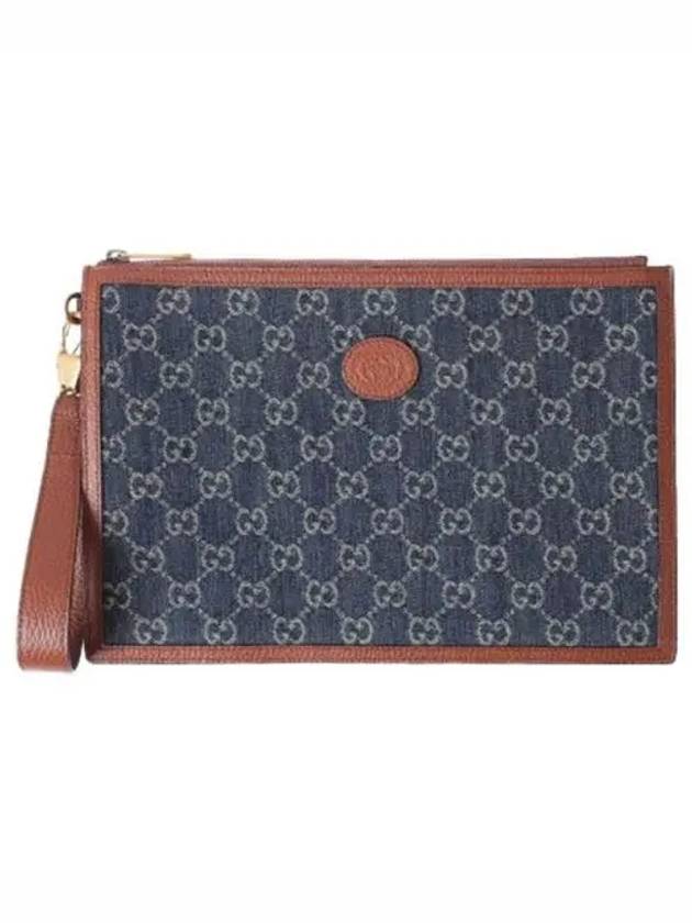 Interlocking GG Clutch Bag Navy - GUCCI - BALAAN 2