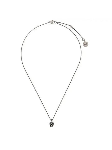 Skull Necklace Silver - ALEXANDER MCQUEEN - BALAAN 1