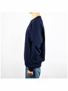 Small Heart Logo Sweatshirt Navy - AMI - BALAAN 5