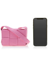 Intrecciato Cassette Small Cross Bag Pink - BOTTEGA VENETA - BALAAN 7