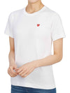 Comme des Gar ons Red Waffen Women s Short Sleeve T Shirt AZ T303 051 2 - COMME DES GARCONS PLAY - BALAAN 5