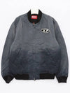 J-Kepes Gradient Quilted Bomber Jacket Dark Grey - DIESEL - BALAAN 2