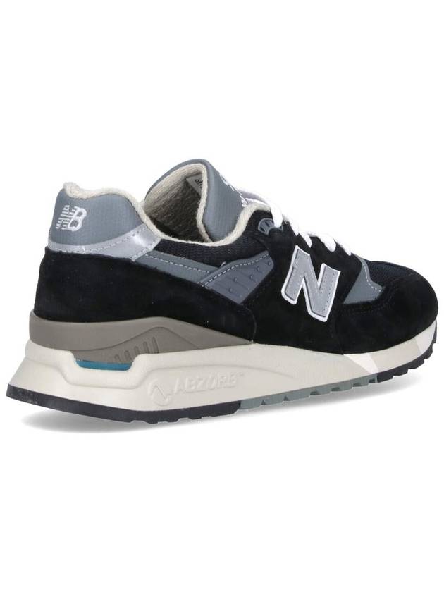 998 Low Top Sneakers Grey Black - NEW BALANCE - BALAAN 5